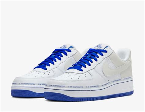 NIKE AIR FORCE 1 LOW WIT/BLAUW 